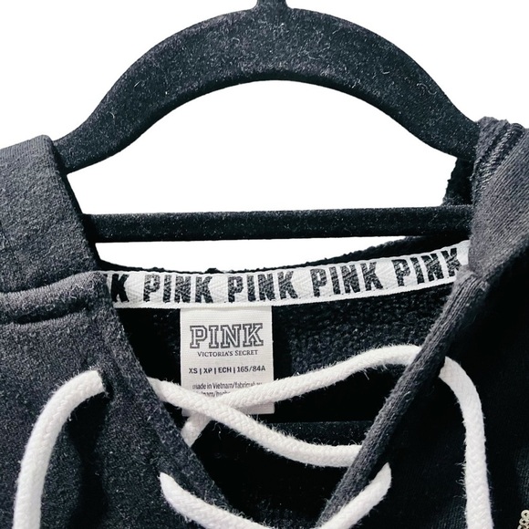 Victoria Secret LOVE PINK Sequin Floral Long Sleeve Hooded Jacket Size XS - Picture 4 of 9